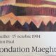 Marc chagall (after) maeght foundation, 1984. original exhibition poster