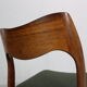 4 chaises Niels Møller « Modèle- 71 » palissandre & tissu 1951