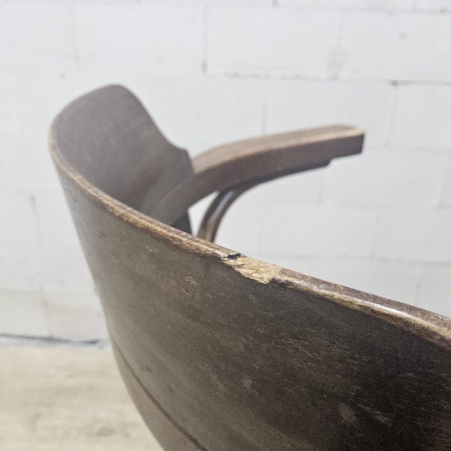 Chaise de bureau pivotante de style Thonet antique (faite à la main)