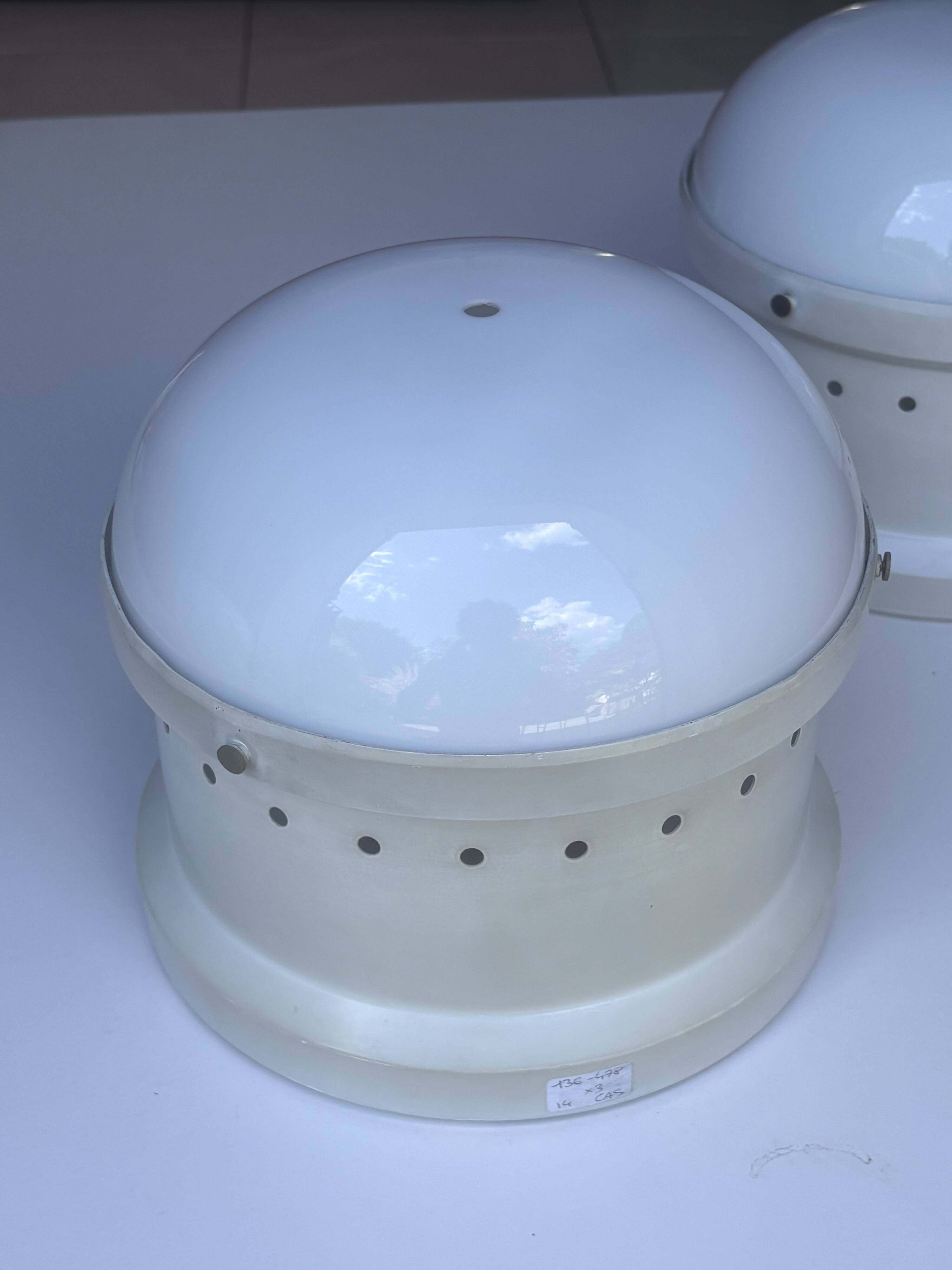3 designer ceiling lights by Gianemilio, Piero & Anna Monti for Kartell