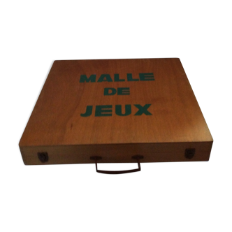 Trunk of vintage wooden games, A Cairo St Claude
