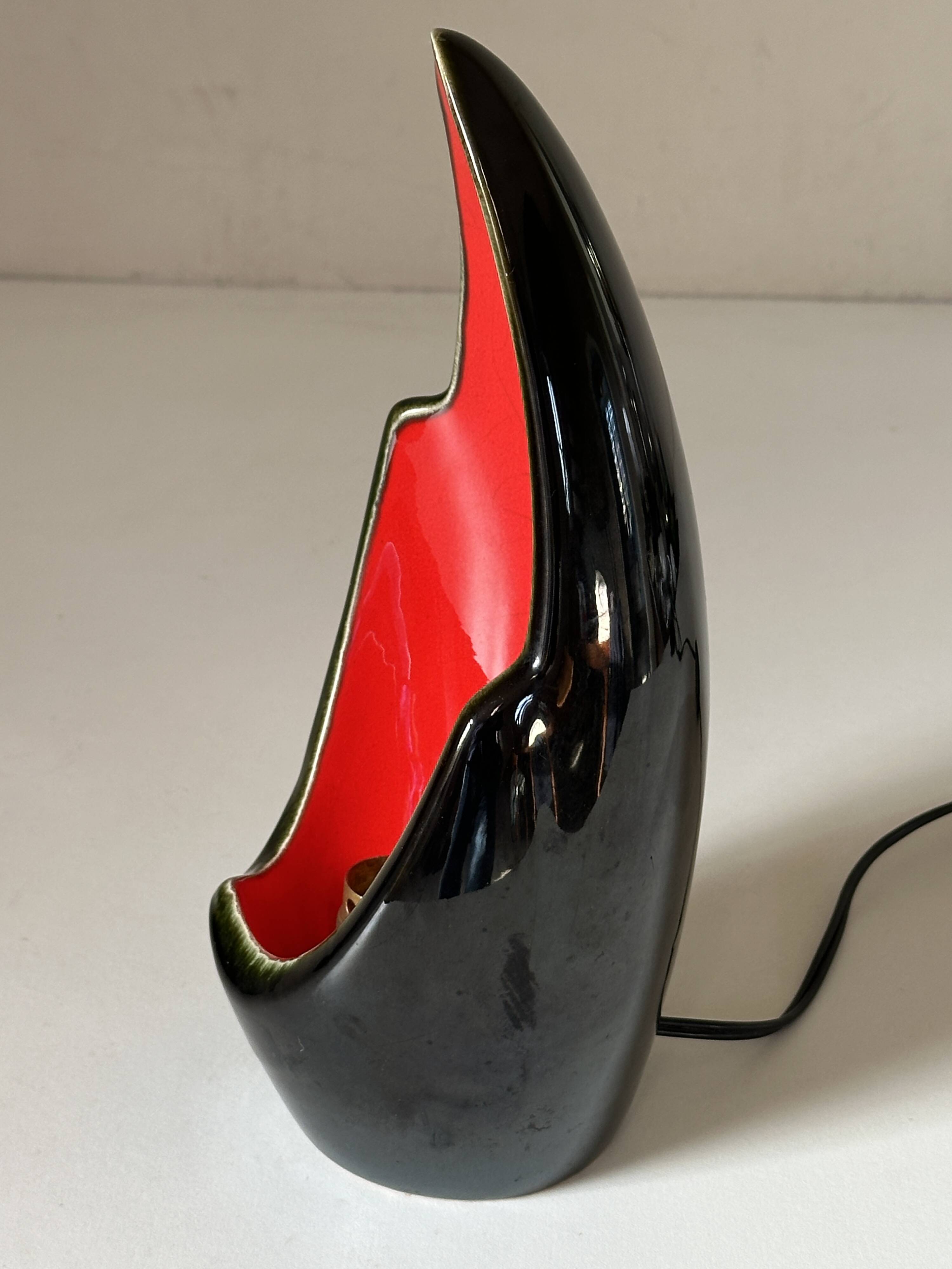 Vintage design ceramic lamp from the 60s