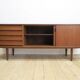 Teak sideboard with drawers and sliding doors, Denmark 1960