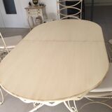 Dining table with six chairs