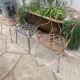 Wrought iron armchairs 1940