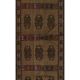 Vintage Turkish hallway rug 58x652 cm