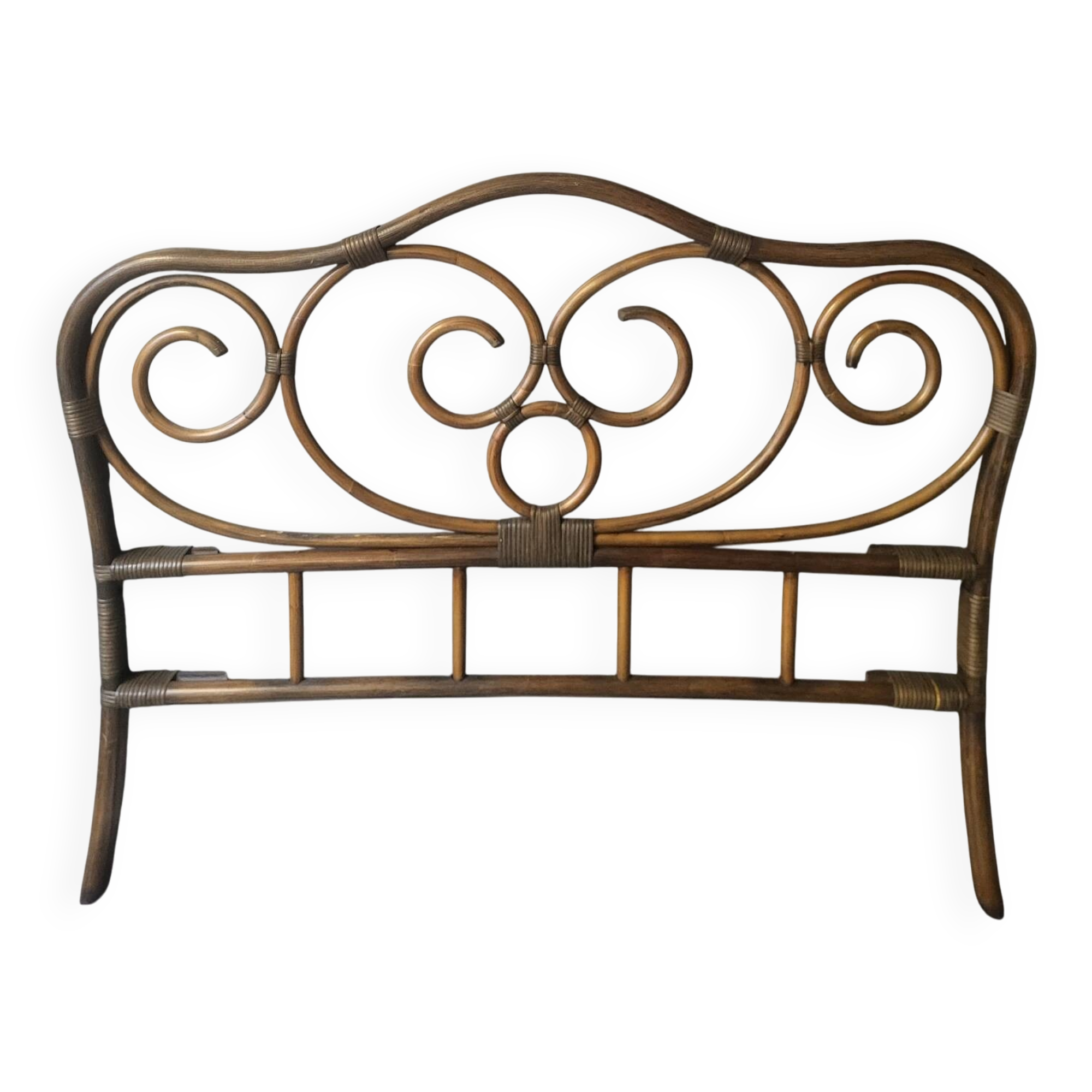 Tête de lit en rotin Vintage