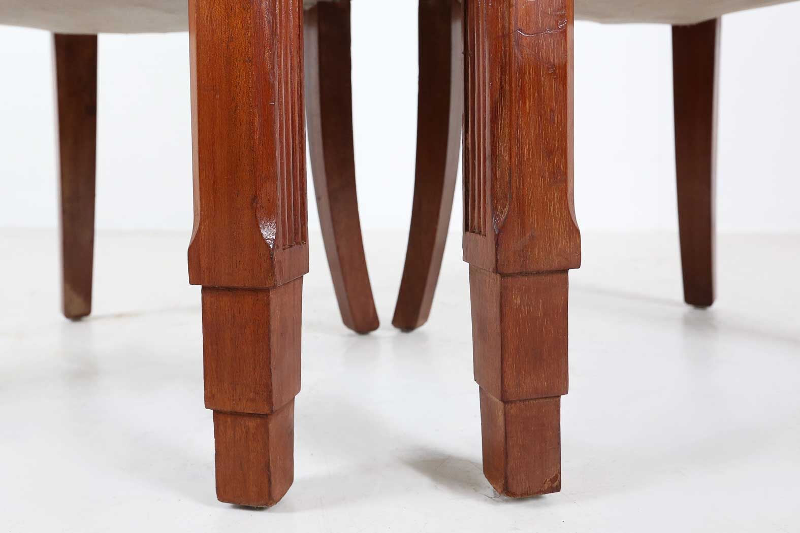 Art Deco set of chairs by Gaston and Fernand Saddier Circa.1925