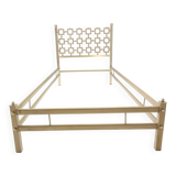 Postmodern Sculptural Brass Single Bed by Luciano Frigerio, Italy