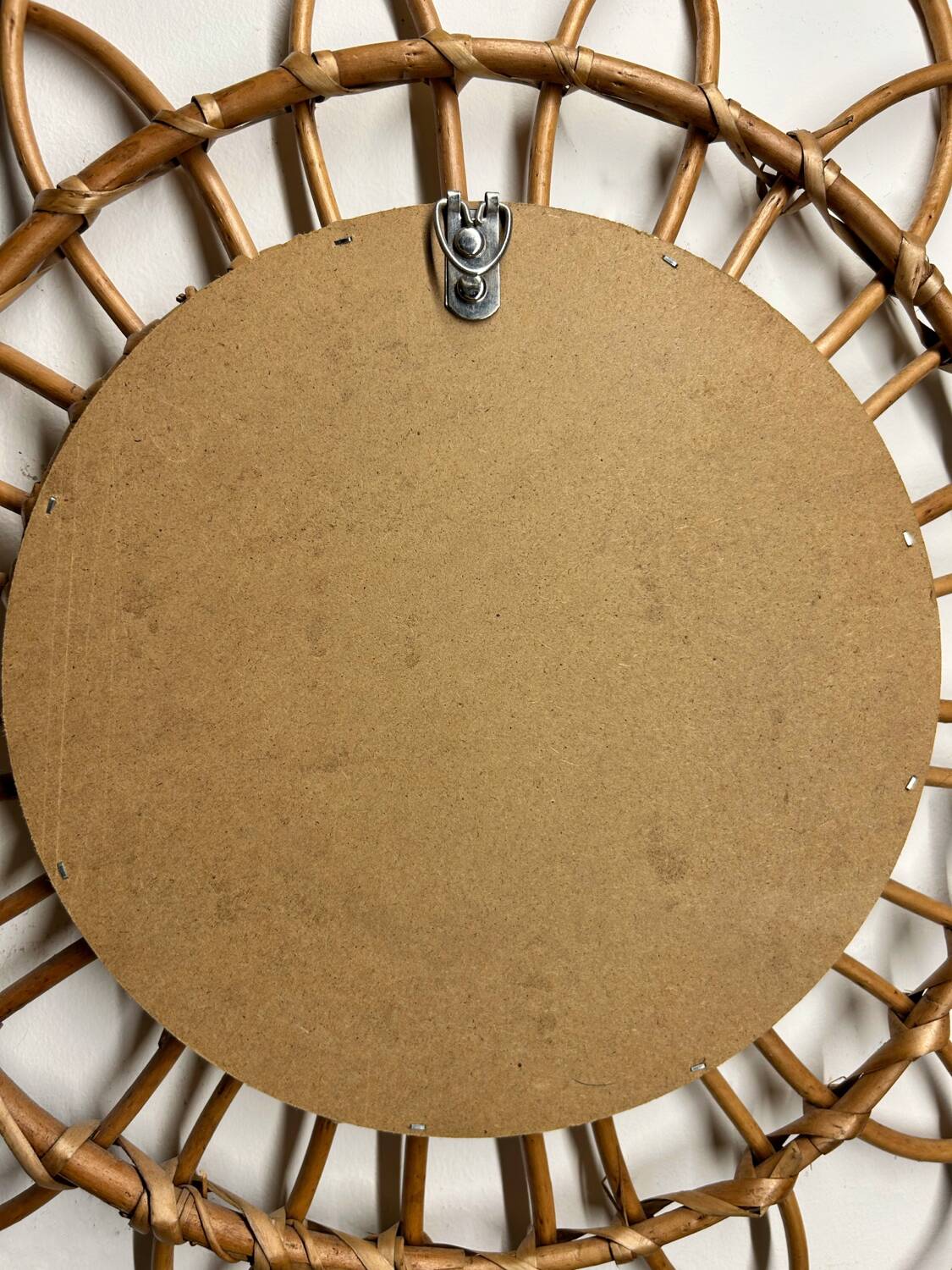 Rattan mirror from the 70s