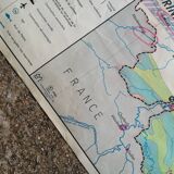 Old vintage British Isles /Benelux mdi map