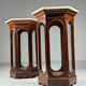 Set of 2 Italian display cabinets 19th century