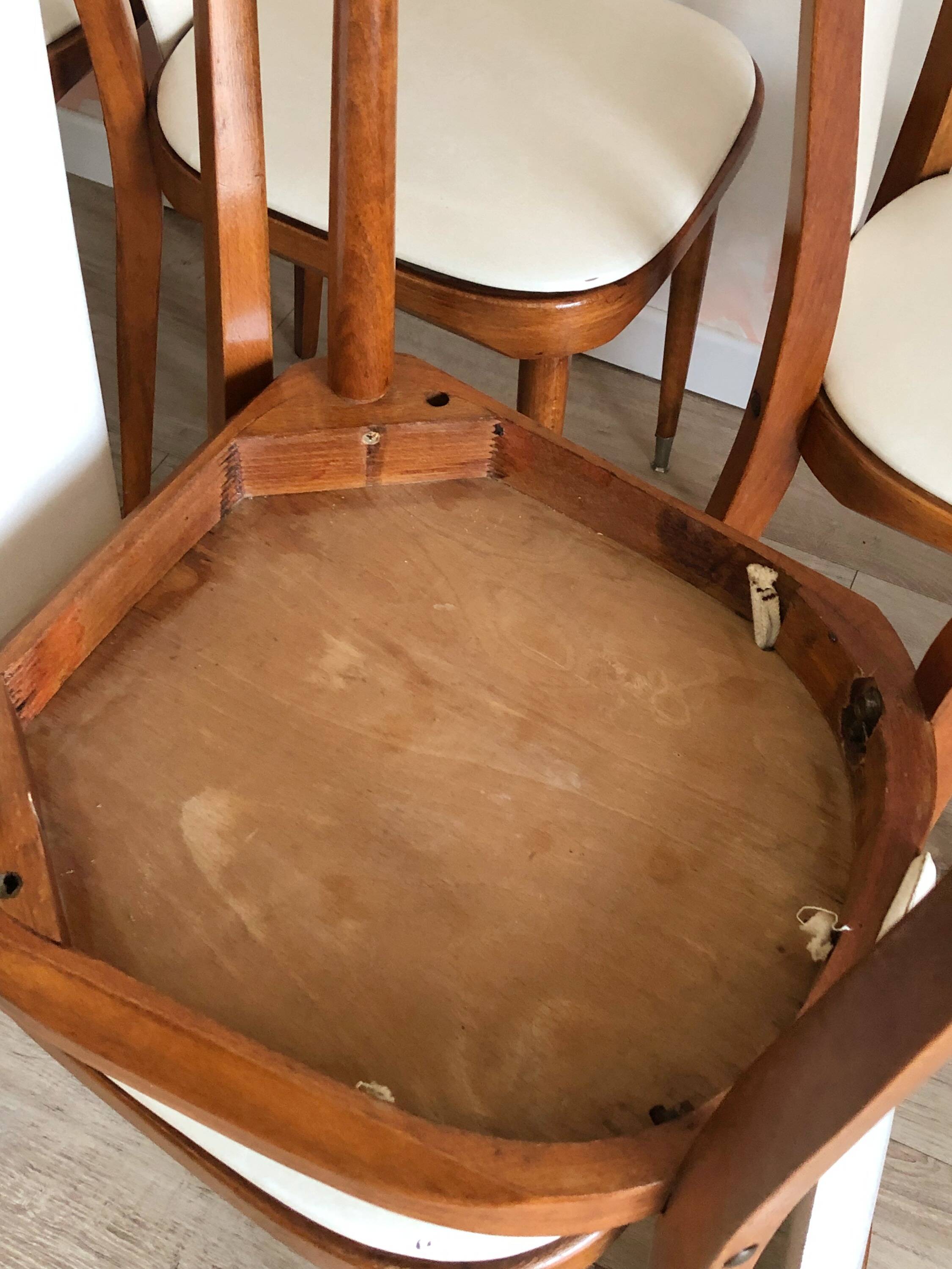 Set of 5 Baumann Palma model chairs, from the 60s/70s