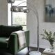 Lampadaire vintage 5 branches style Space âge chrome socle en marbre