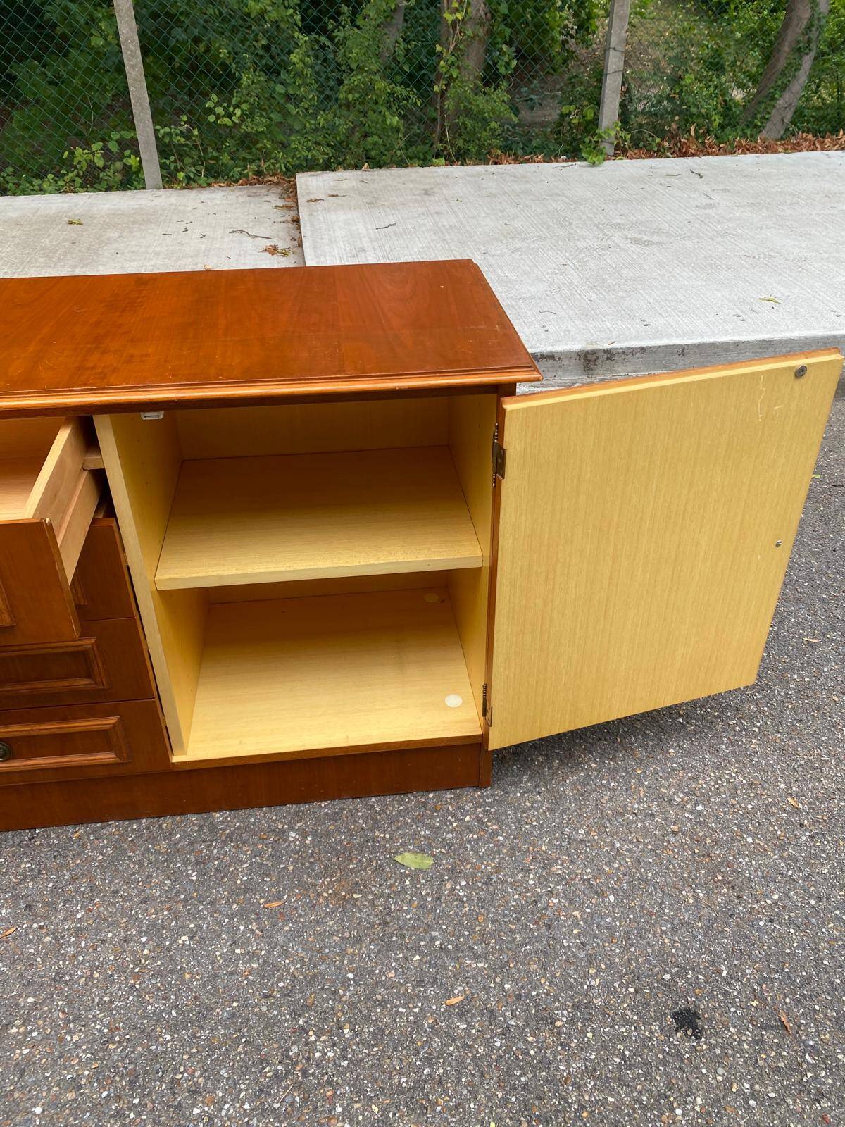 Large low storage unit / Sideboard 155 cm Ideal for 70's TV unit
