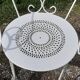 4 garden armchairs 1900 in wrought iron
