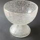 Vintage frosted crystal footed bowl