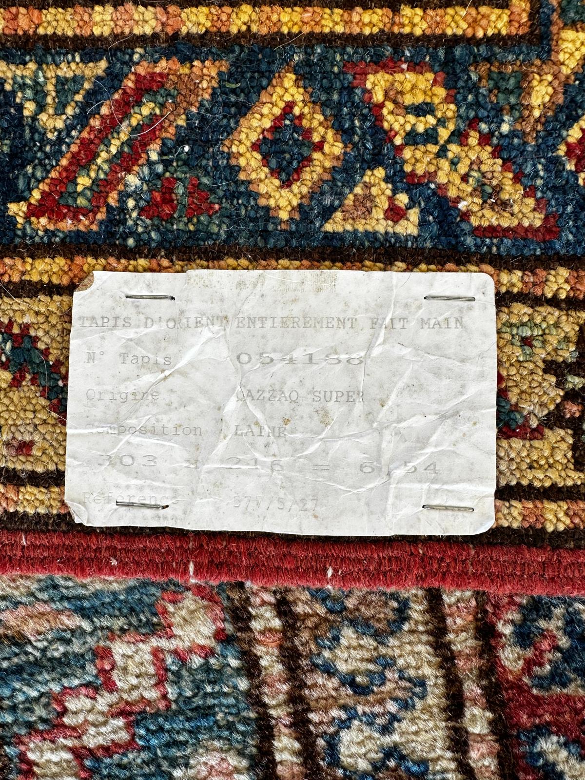 Handmade Kazak rug 2m x 3m