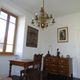 "Dutch" gold metal chandelier with 9 light arms - 1960