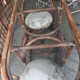 Vintage rattan garden furniture