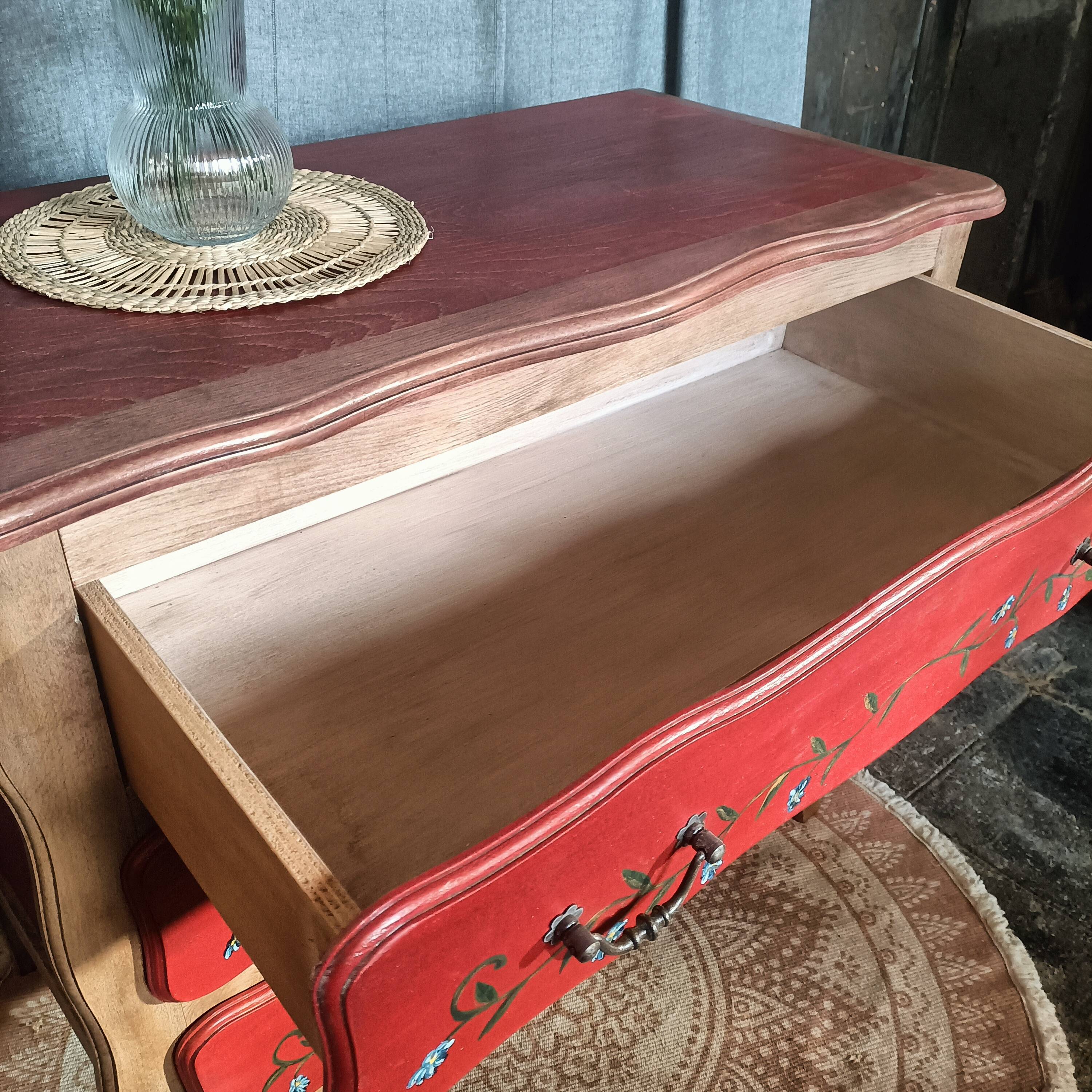 Hand painted chest of drawers