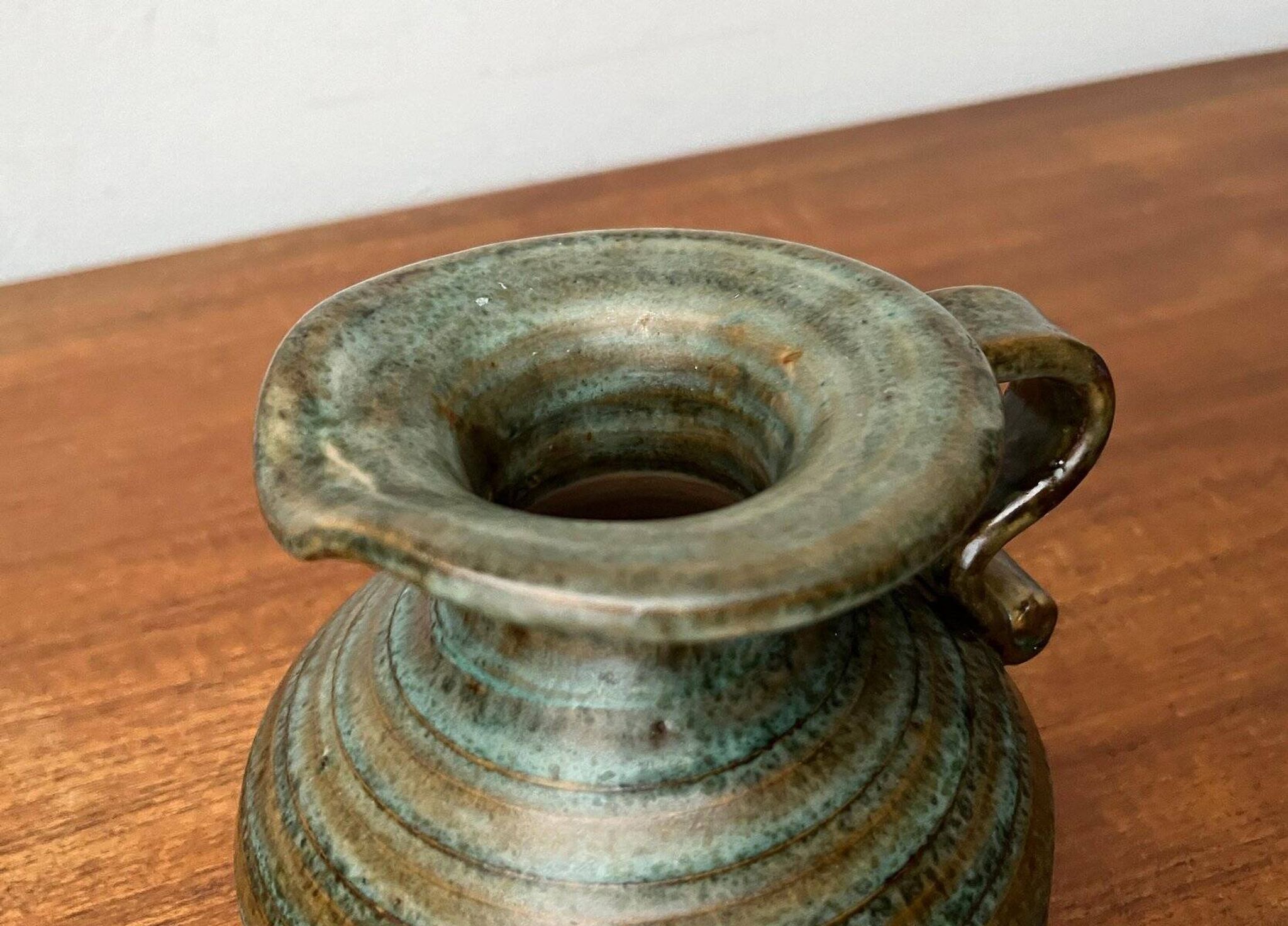 Mid-century pottery vase from the 1960s.