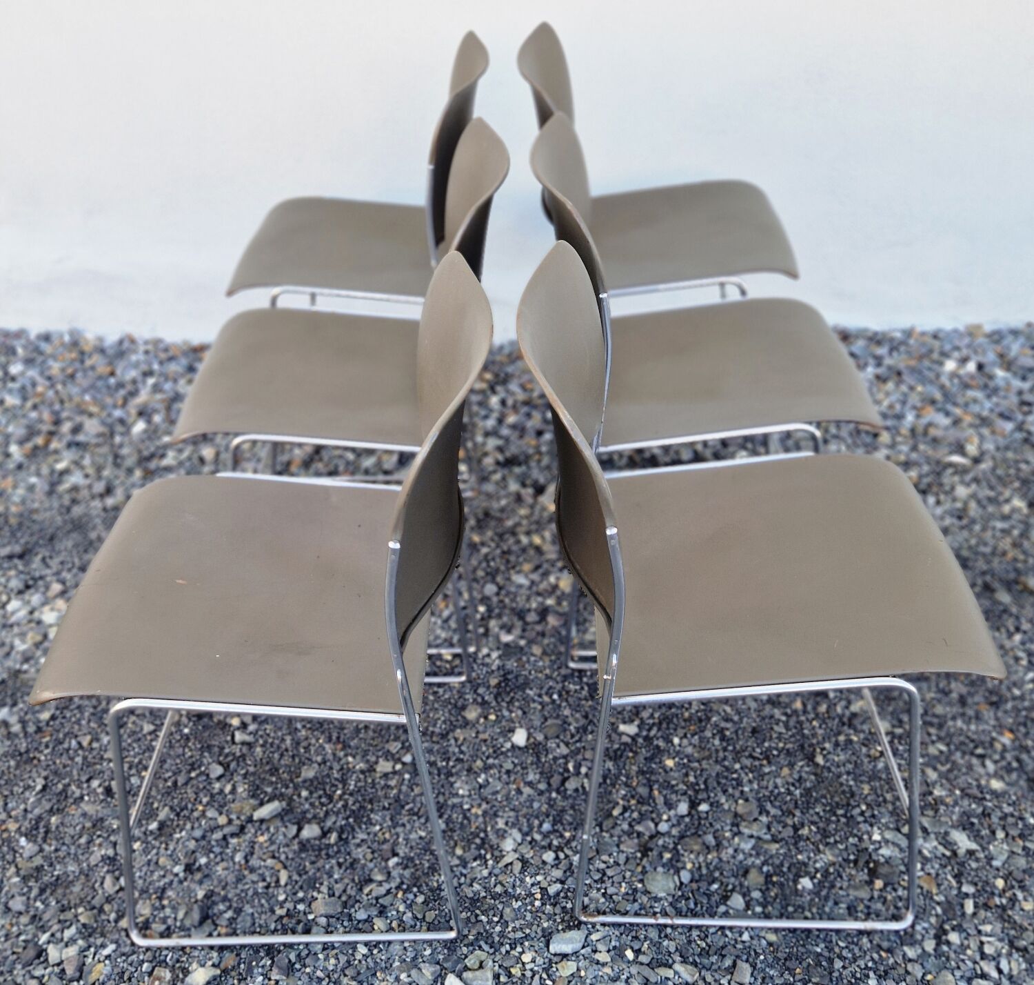 Set de 6 chaises 40/4 de David Rowland pour Howe 1973