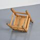 Set of four solid pine chairs by Maison Regain.