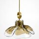 Beautiful 1960s J.T. Kalmar Franken heavy Murano glass floral ceiling lamp
