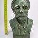 Bust in patinated plaster of the composer Gabriel Fauré, signed, 19 cm