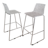 Paire de tabourets de bar design Spider Made in Italy