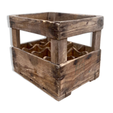 Caisse casier en bois vintage pour 12 bouteilles