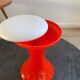 Tabouret tam tam rouge orange vintage
