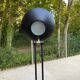 Italian vintage black & brass floor lamp — Articulated with Relco dimmer 19