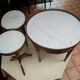 3 tripod bouillotte tables in Louis XVI style
