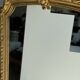 Large gilded mirror with acanthus leaf pediment H150 L98