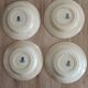 Lot 4 blue plates in opaque porcelain from Gien Fougères collection