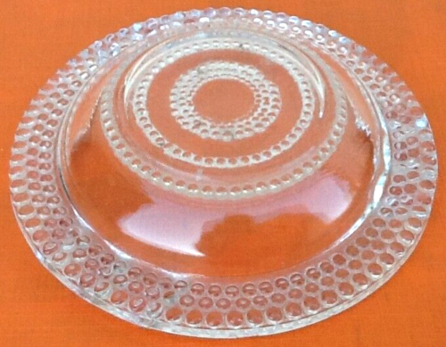 1970s ashtray transparent glass decor pearl tips