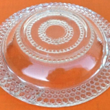 1970s ashtray transparent glass decor pearl tips