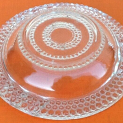 1970s ashtray transparent glass decor pearl tips