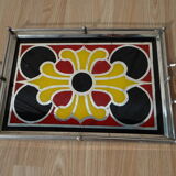 Colorful vintage pattern tray