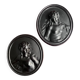 Set of Two Medallions by Clodion - Reproduction from the Louvre