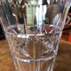 Large chiseled crystal vase