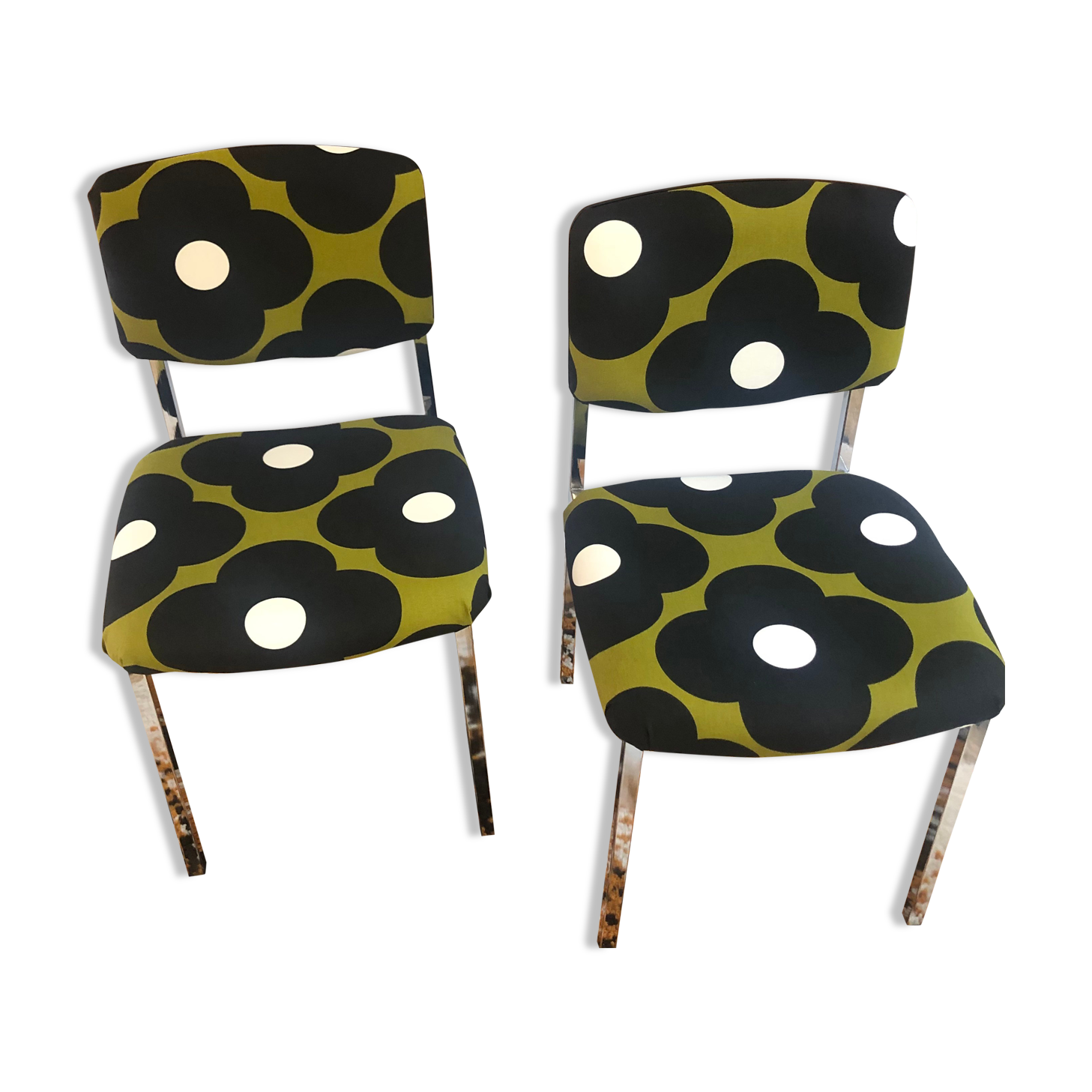 Lot of two chairs year 70