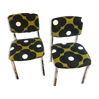 Lot de deux chaises année 70