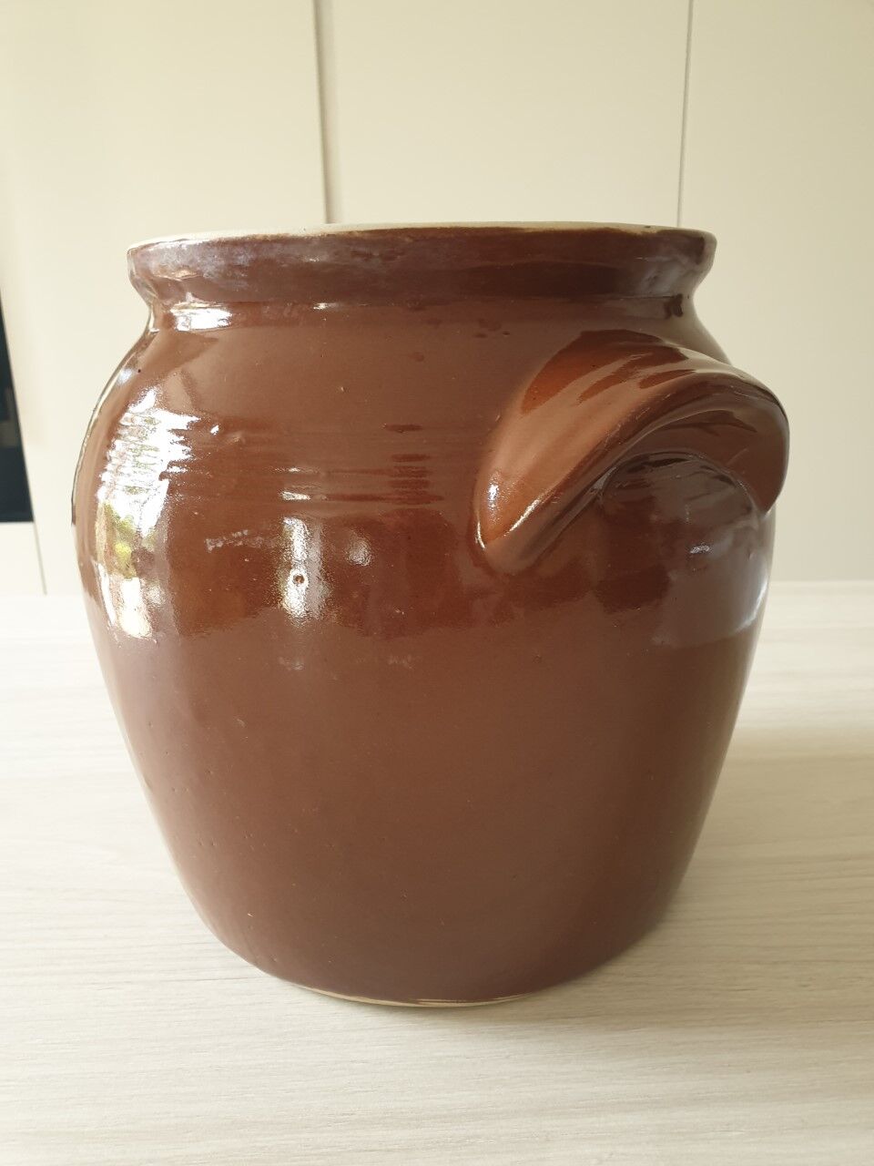 Pot en grès émaillé