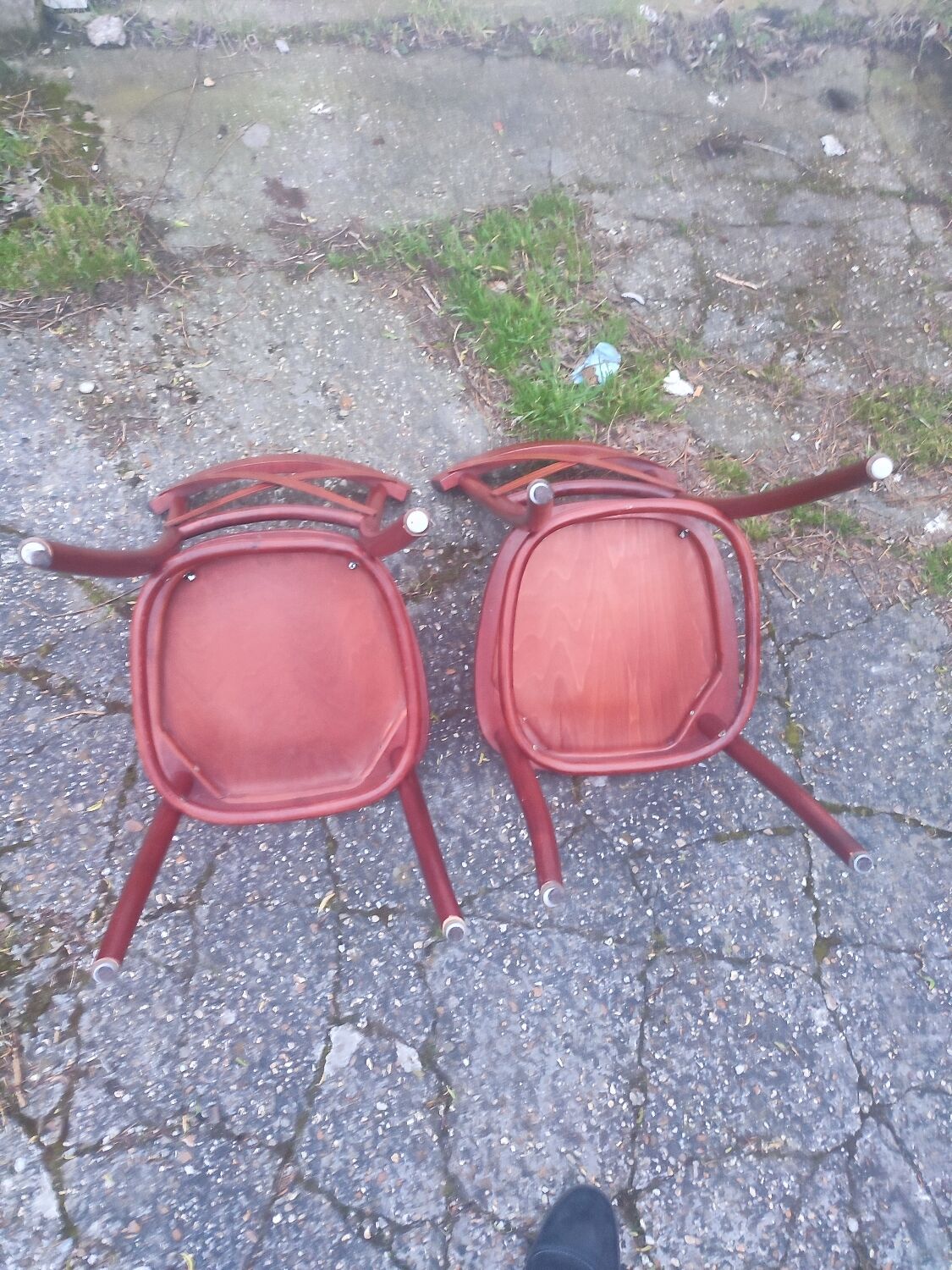 2 bistro chairs