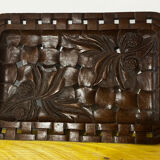 Grand Plateau/ Vintage 1950s Ashtray in Carved Wood