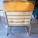 Fauteuil relax Lama 70's, chrome et simili cuir, repose pied repliable