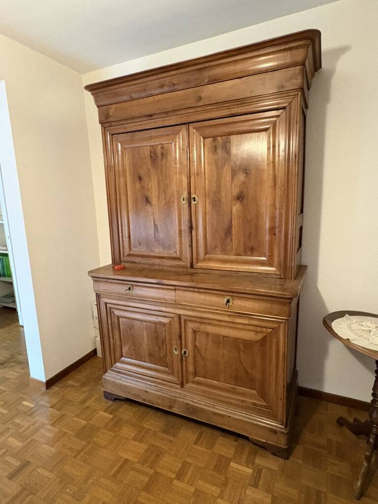 Buffet 2 corps, ancien, bois de fruitier